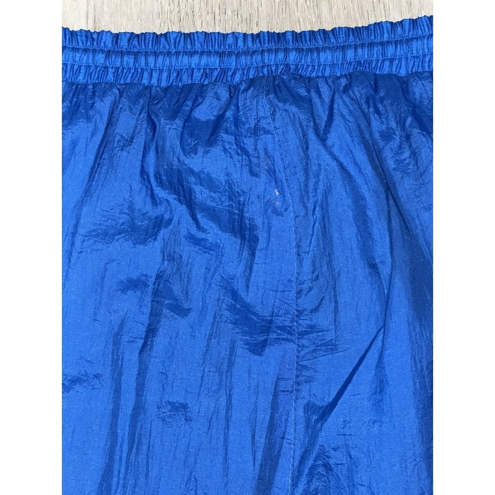 Vtg Westside Connection Nylon Windbreaker Pants Women's Large Blue Ankle Zip 80s - Picture 13 of 14